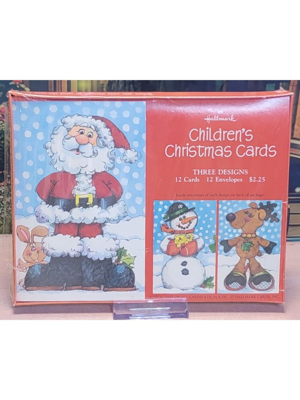Hallmark Childrens Christmas Cards 12 Cards & Envelopes Three Designs Vintage